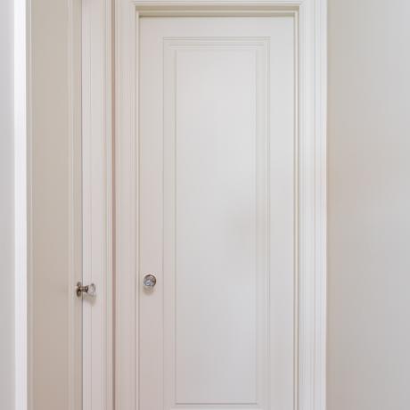 TS1000 doors in MDF with Low Profile (LP) moulding and Double Hip (D) panel.