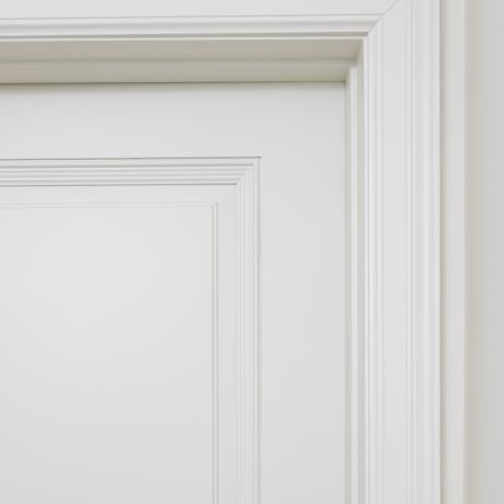 TS1000 doors in MDF with Low Profile (LP) moulding and Double Hip (D) panel.