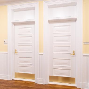 Custom 5-panel door in MDF with Bolection Moulding (BM) and Senior Raised (E) panel.