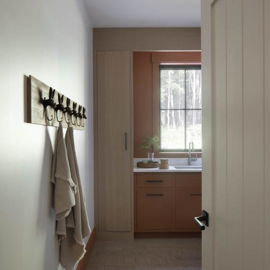 Rustic modern VG1010 in MDF with Square Stick (SS) sticking and Flat (C) panel with standard V-groove profile and plank size.