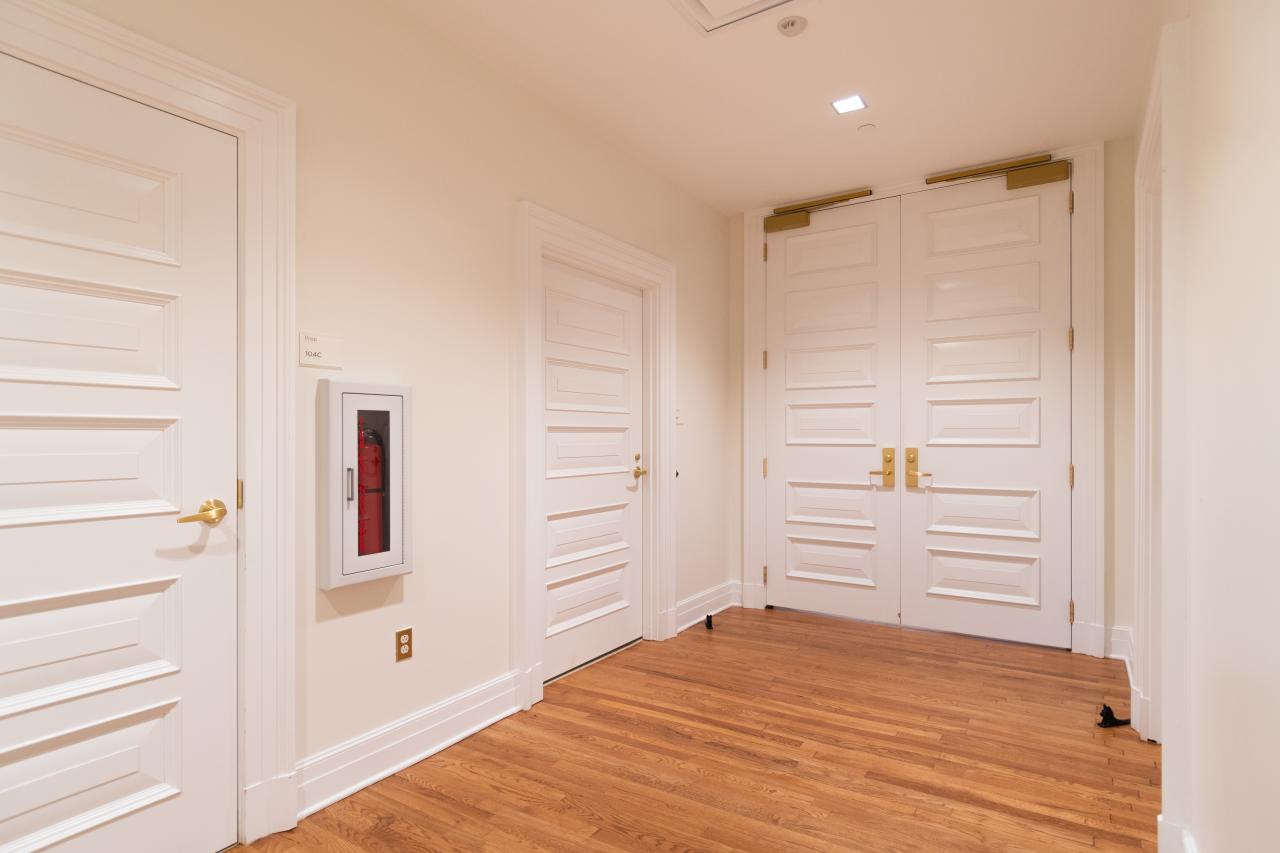 Custom multi-panel doors in MDF with Bolection Moulding (BM) and Senior Raised (E) panel.