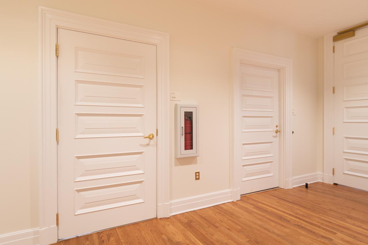 Custom multi-panel doors in MDF with Bolection Moulding (BM) and Senior Raised (E) panel.