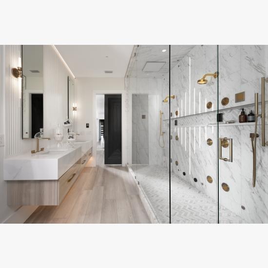 TMB1050 | Forced Perspective Vertical MDF Tambour Interior Door