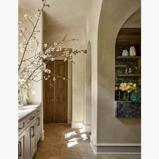 Pair of TS4100 wood doors with Bevel (BV) sticking and Scoop (B) panel.