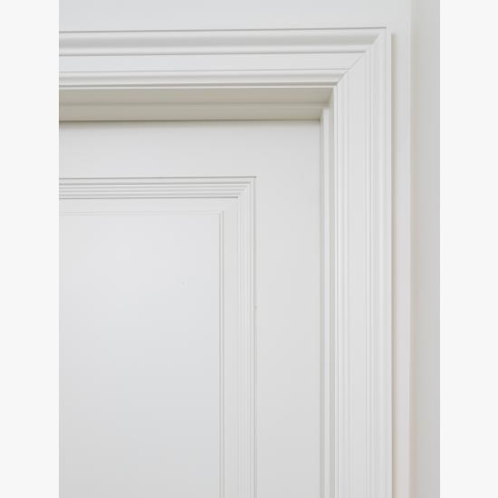 TS1000 doors in MDF with Low Profile (LP) moulding and Double Hip (D) panel.