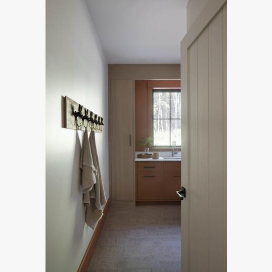 Rustic modern VG1010 in MDF with Square Stick (SS) sticking and Flat (C) panel with standard V-groove profile and plank size.