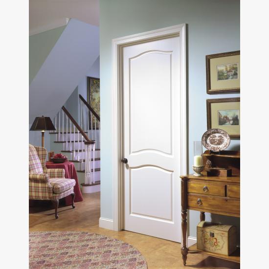 TS2080 | Colonial Arched Top 2 Panel Interior Shaker Door