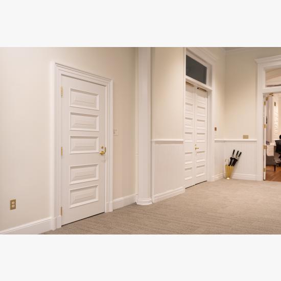 Custom MDF doors with Bolection (BM) moulding and Senior Raised (E) panel.