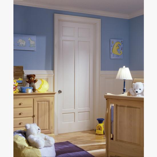 This nursery features a TS6050 in MDF with square stick (SS) sticking and raised (A) panel.