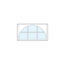 front entry craftsman style transom windows with six glass panes true divided lites and radius-top arch
