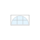 front entry craftsman style transom windows with six glass panes true divided lites and radius-top arch