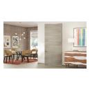 TMF1000 modern flush wood door in walnut with Bleached stain.