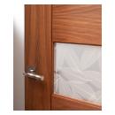 Detail of TM9160 door in walnut with Nutmeg stain and Fossil resin