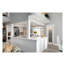 FL100 pantry pocket door with frosted glass