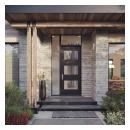 TMIR3100 Resilient™ wood entry system with square stick sticking (SS) and clear glass,