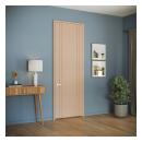 TMIR1014 in plain sawn white oak with Bleached finish and 1/4” kerf cut detail with projected jamb and door