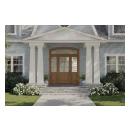 PL106 entry system in white oak with Quarter Round (QR) sticking and Raised (A) panel