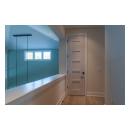 TM5000 birch door features custom whitewash finish to match the pastel color scheme of the home.