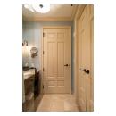 Bathroom with TS650 in MDF with Roman Ogee (OG) sticking and Scoop (B) panel. Pair of TS3100 doors to right.