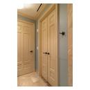 Pair of TS3070 doors in MDF with Roman Ogee (OG) sticking and Scoop (B) panel. Coordinating TS6050 to left.