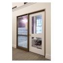 TS2020 doors in MDF with clear glass and One Step (OS) sticking.