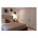 TS4000 closet doors in MDF with Big Bolection (BBM) moulding and Scoop (B) panel.