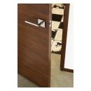 TMF1000 flush door in walnut with Nutmeg stain