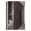 This cabinet features carefully concealed TMIR5000 doors in rift sawn white oak with Espresso stain and ¼" kerf cut reveal