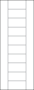 TM10000 flush door with simulated 10-panel stacked panel look