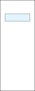 TMFG1012 flush door with single narrow glass panel near top