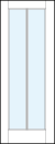 interior glass french doors with vertical center true divided lites