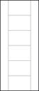 modern contemporary doors front entry with six equal sized central panels and wide stiles