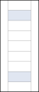modern contemporary doors interior with nine wide rails, two top and bottom glass rails and wide stiles