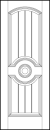 custom stile and rail art deco interior doors with forced perspective decorative panels