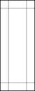 horizontal panel door interior with two vertical and horizontal duel kerf cuts near outside of the door