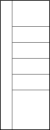 horizontal panel door front entry with five horizontal kerf cuts near the center and left vertical cut