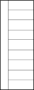 horizontal panel door interior with eight horizontal kerf cuts equally spaced and vertical left cut