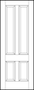 4 vertical panel interior door
