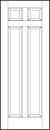 stile and rail interior wood doors with two top small square and two tall vertical bottom rectangle sunken panels