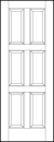 6 panel colonial interior doors with all vertical panels