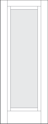 single lite front French screen door