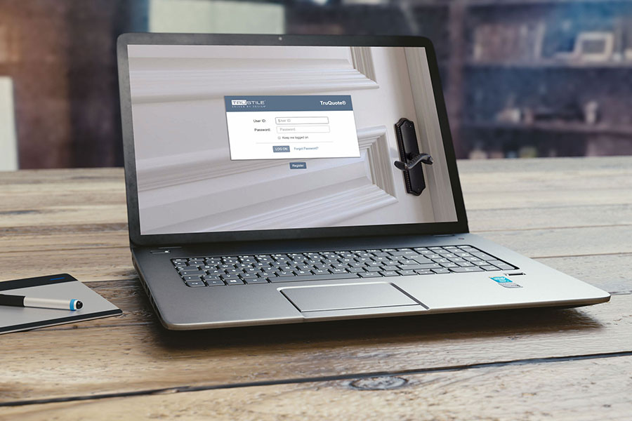 screenshot of TruQuote login
