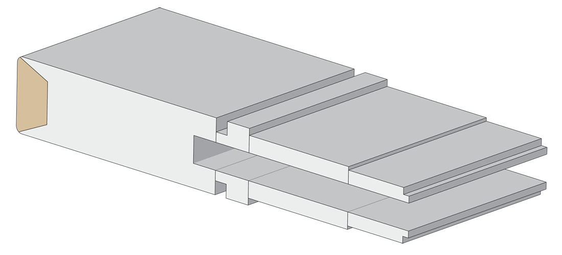 Detail of empire moulding construction