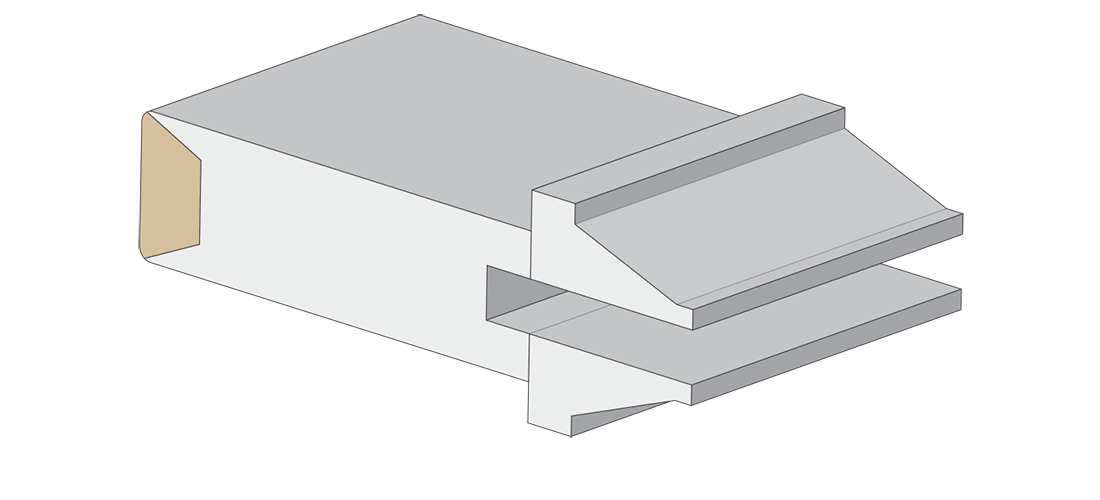 Detail of evoke moulding construction