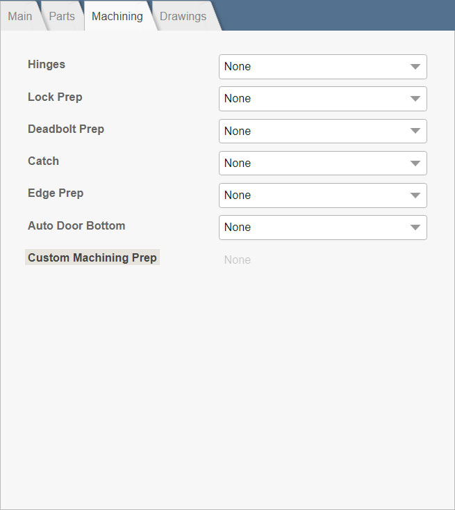 TruQuote machining options after